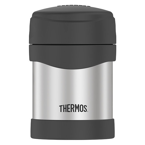 Thermos 10 Oz Vacuum Insulated Food Jar, Stainless Steel, Matte Black