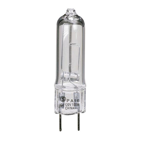 Satco 100W T4 Halogen Light Bulb - Bi Pin G8 Base - Clear Finish S4622