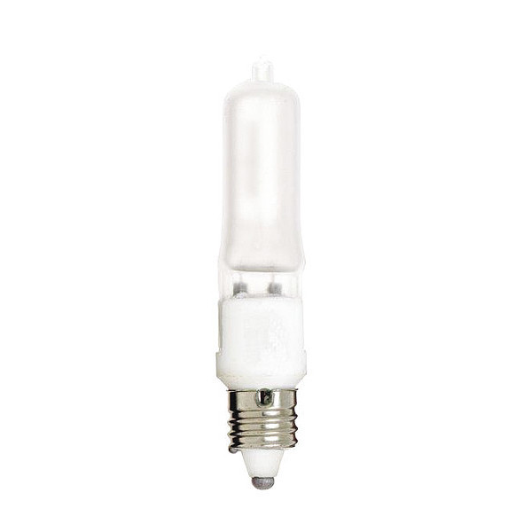 Satco Bulb, Halogen, 100W, T4, Mini Cand Base, Single Ended S1916