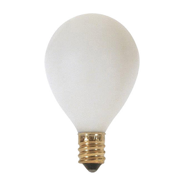 Satco 10 W G12 1/2 Pear Incandescent - Satin White - 1500 Hours - 50L - Candelabra Base - 120V S3830