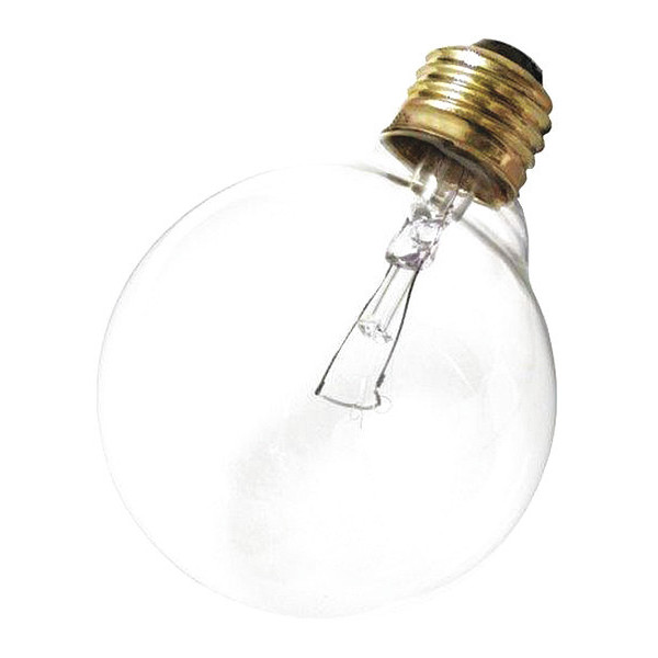 Satco 25 W G25 Incandescent - Clear - 3000 Hours - 180L - Medium Base - 120V S3447