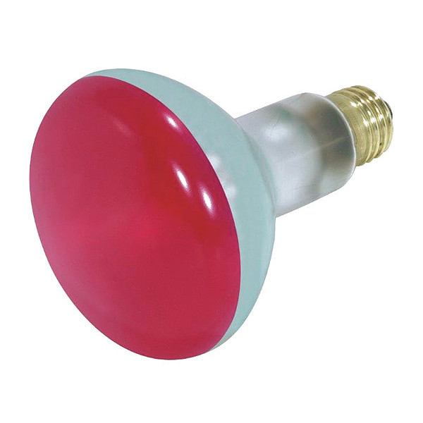 Satco 75 W BR30 Incandescent - Red - 2000 Hours - Medium Base - 130V S3240