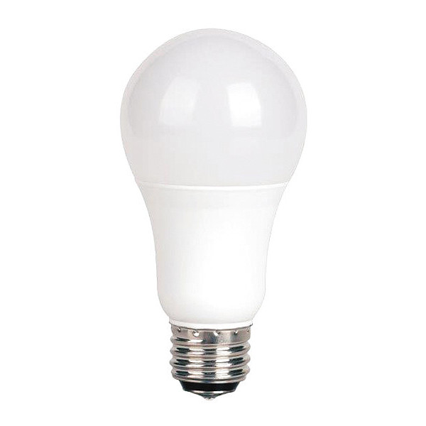 Satco 3W/9W/12W A19 LED Light Bulb - Medium Base - Frost Finish S8571
