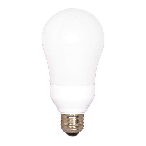 Satco 15W A19 LED Light Bulb - Medium Base - White Finish S7291