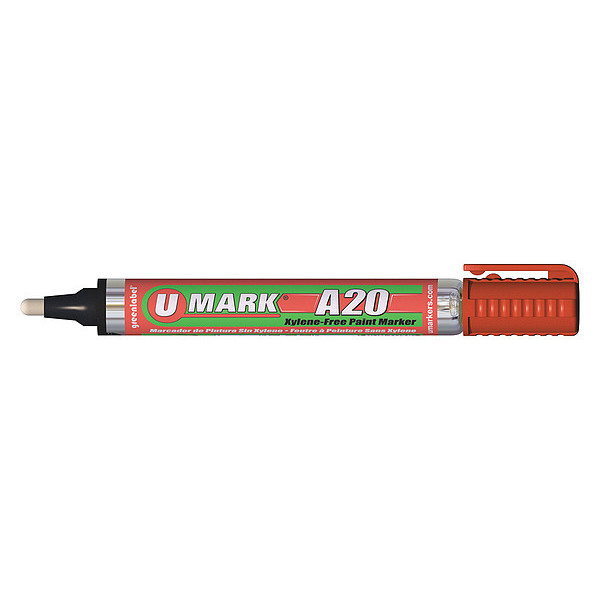 U-Mark Paint Marker, w/Reversible Tip, Orange 10707