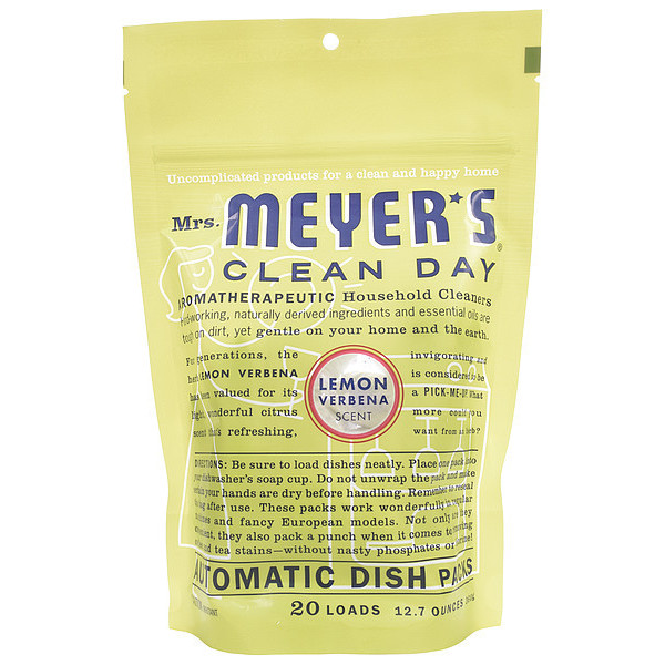 Mrs. Meyers Clean Day Clean Day Automatic Dish Packs, Lemon, PK6 306684 / 651357