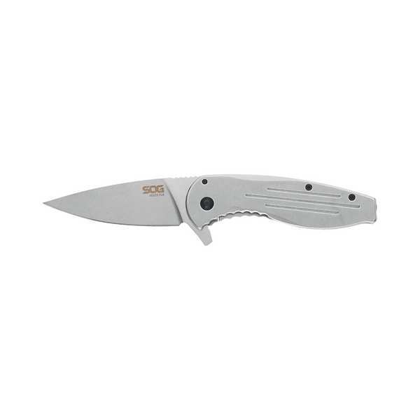 Sog Utility Knife, Straight, 3-3/8" Blade L 14-41-02-42