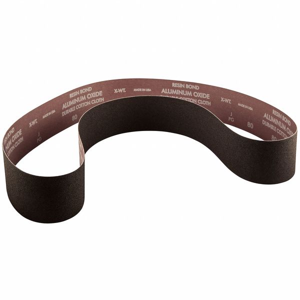 Norton Abrasives Sanding Belt, Coated, Aluminum Oxide, 60 Grit, Coarse, R228 Metalite 78072722095