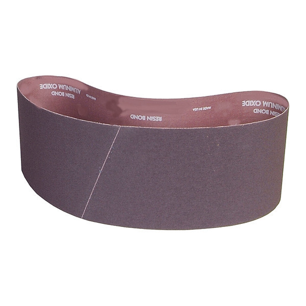 Norton Abrasives Sanding Belt, Coated, Aluminum Oxide, 100 Grit, Medium, R228 Metalite 78072722565