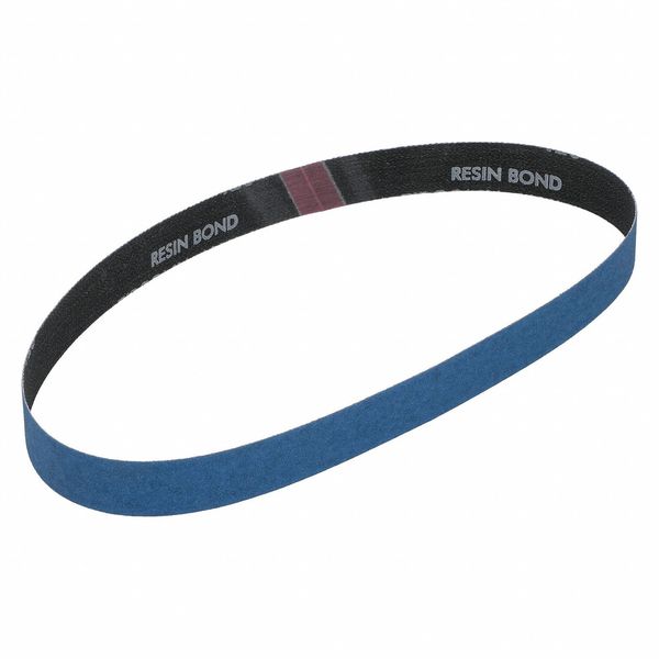 Norton Abrasives Sanding Belt, Coated, Zirconia Alumina, 120 Grit, Medium, BlueFire R823P, Blue 78072766992