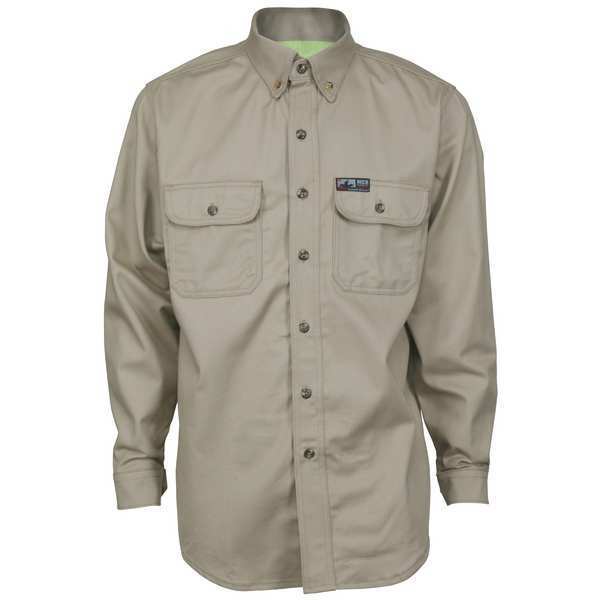 Summit Breeze FR Long Sleeve Shirt, Tan, 4XL, Regular SBS2003X4