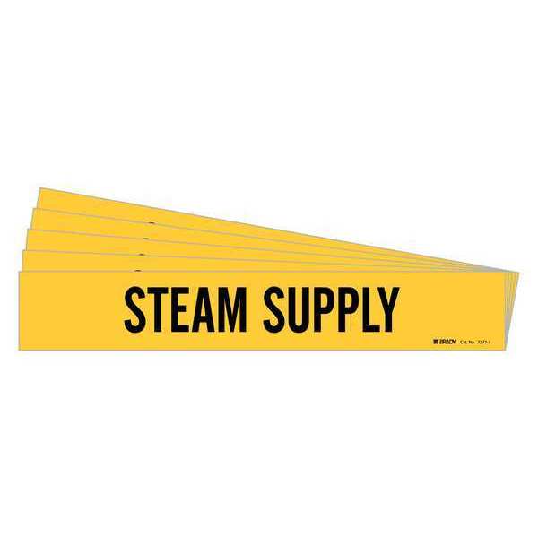 Brady Pipe Marker, Steam Supply, PK5, 7272-1-PK 7272-1-PK