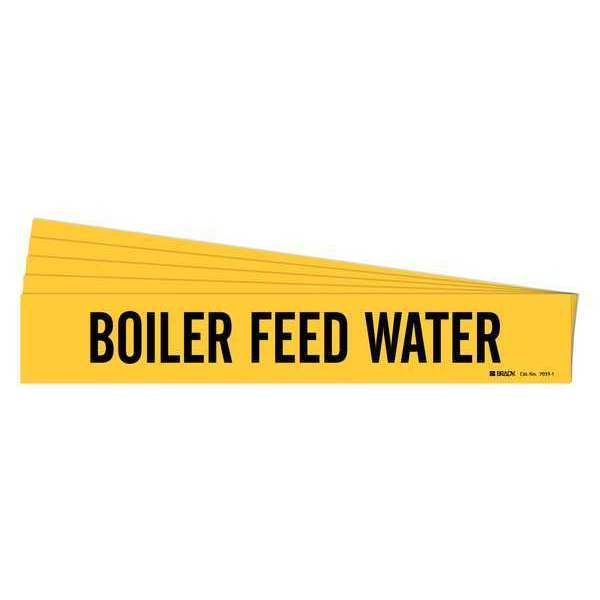 Brady Pipe Marker, Boiler Feed Water, PK5 7033-1-PK