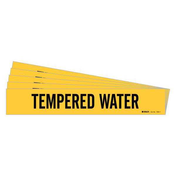 Brady Pipe Marker, Tempered Water, PK5 7283-1-PK
