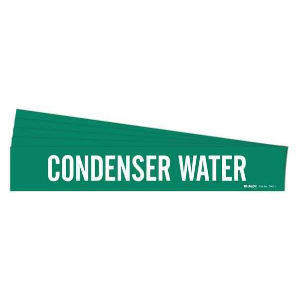 Brady Pipe Marker, Condenser Water, PK5 7067-1-PK