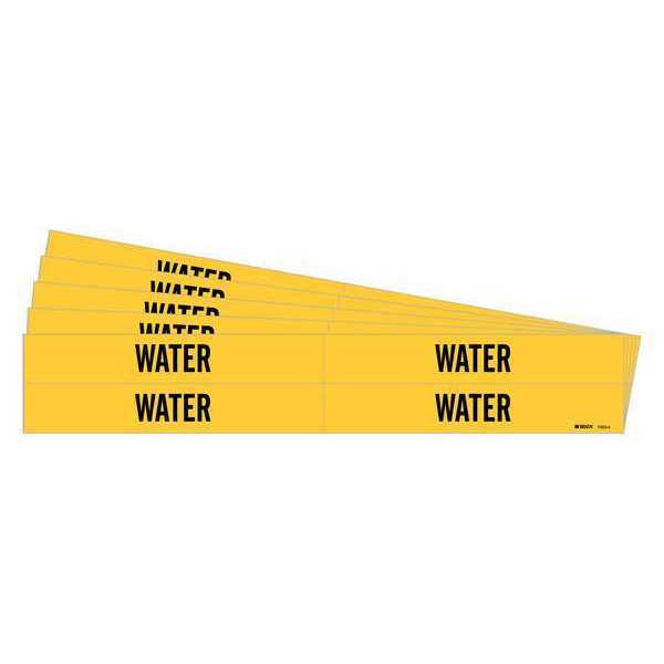 Brady Pipe Marker, Water, PK5 7303-4-PK