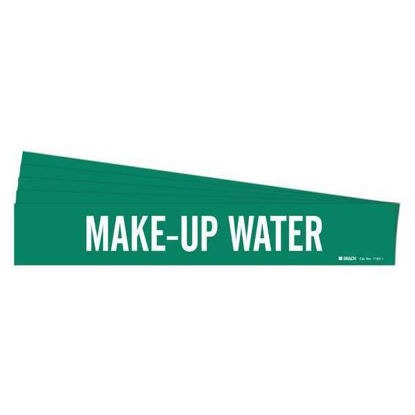 Brady Pipe Marker, Make-Up Water, PK5, 7182-1-PK 7182-1-PK