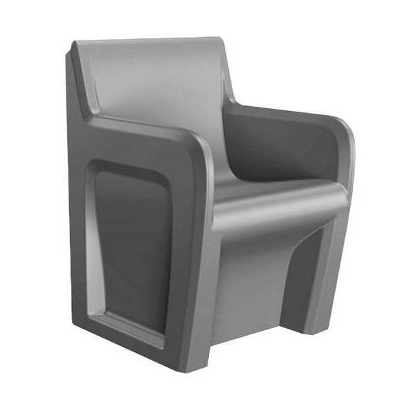 Sentinel Arm Chair, Floor Mount, Gray, w/Door 106484GYS