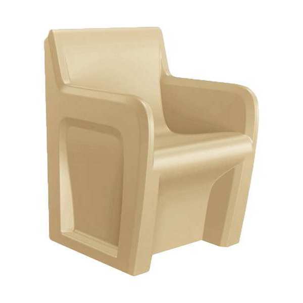 Sentinel Arm Chair, Floor Mount, Sand, w/Door 106484SDS