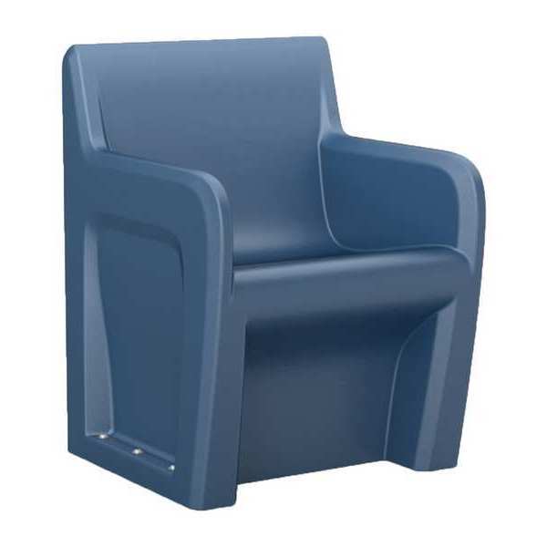 Sentinel Arm Chair, Floor Mount, Blue, w/Door 106484MBS