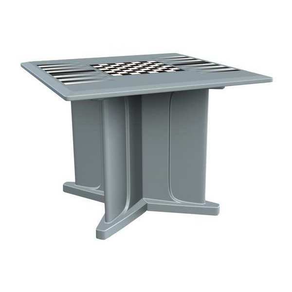 Endurance Square Endurance Table 42" Square Gray Game Top, 42 in W, 42 in L, 29 in H 66750GYGT