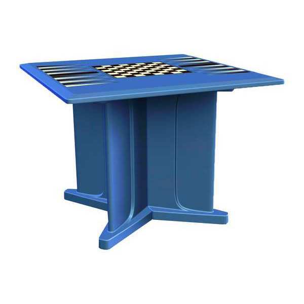 Endurance Table, 42" Square, Slate Blue, Game Top 66750SBGT