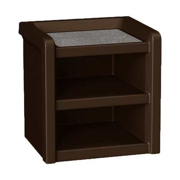 Endurance Night Stand, Plastic, Laminate Top, Brown 7609BN