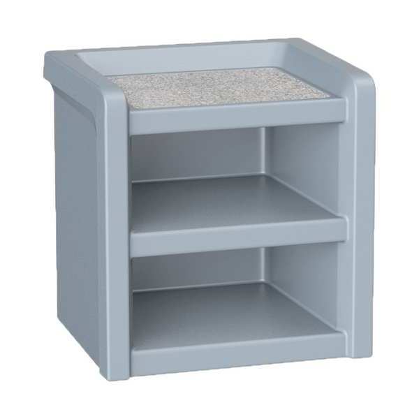 Endurance Night Stand, Plastic, Laminate Top, Gray 7609GY