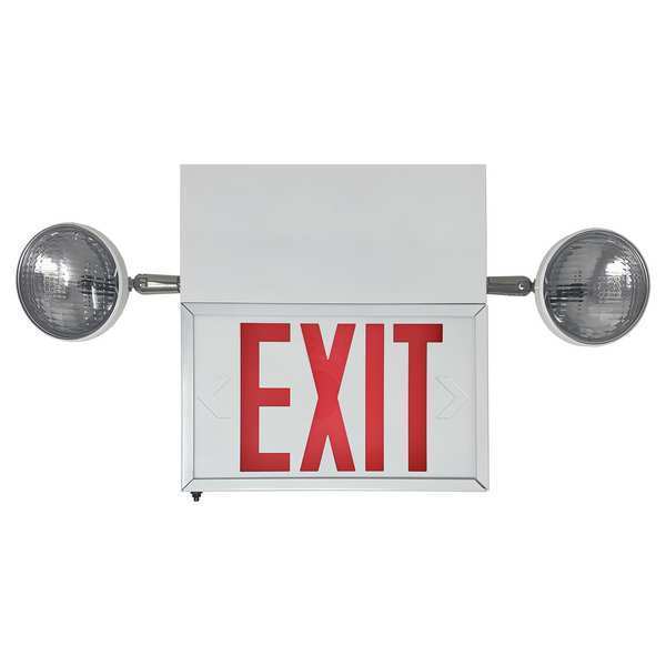 Big Beam Exit Sign, LED, Red Letter Color, 3 Faces, L2ETXFL2RWW-U L2ETXFL2RWW-U