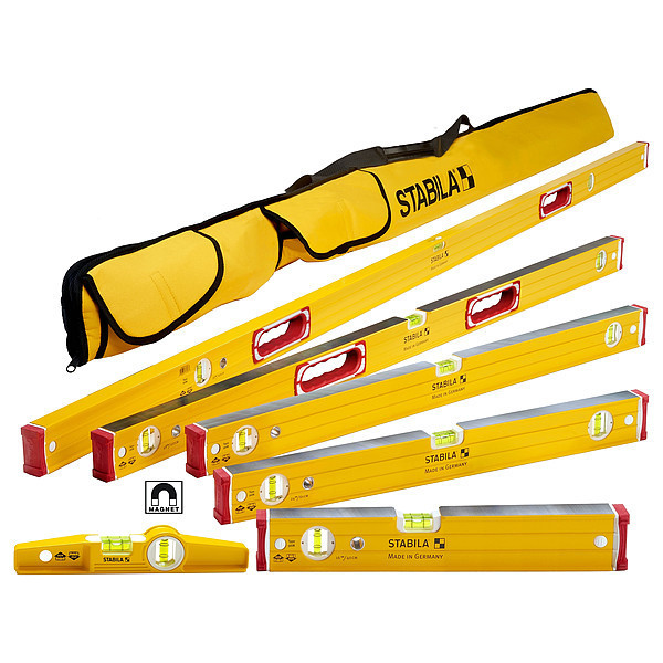 Stabila Level Set, 3 in W Overall, Acrylic Vial 78396