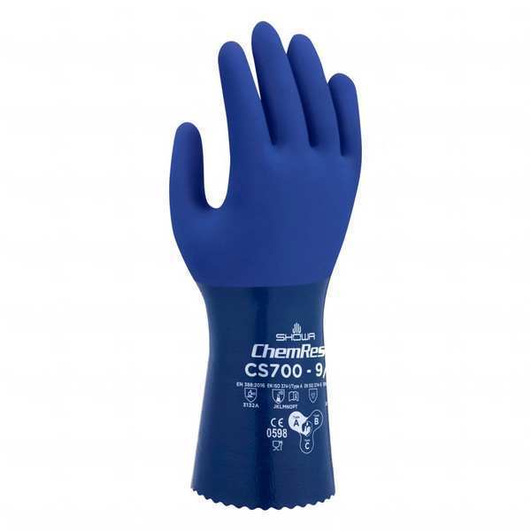 Showa Glove, Chemical Resistat, Seamless Knit, PR CS700L-09
