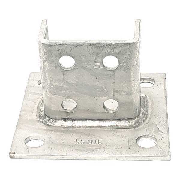 Vast Strut Channel Fitting, Silver, 1/4 V70SQS2