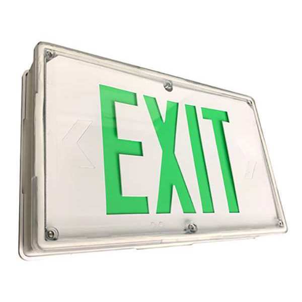 Chloride LED Exit Sign, Wht, 13 57/64", 4.7W, 60MLA3RW 60MLA3RW