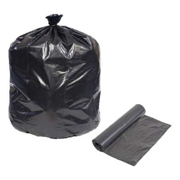 Tough Guy Trash Bags, Recycled 55 gal, 41 in W, 54 in H, 1.5 mil