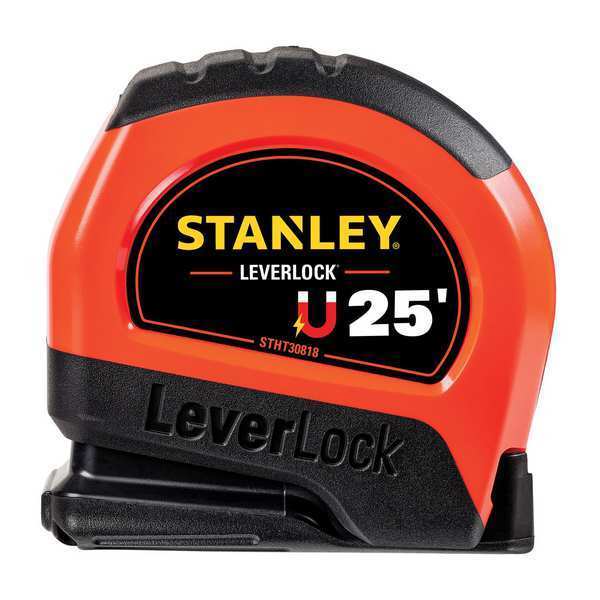Stanley LeverLock Tape Measure, High Visibility