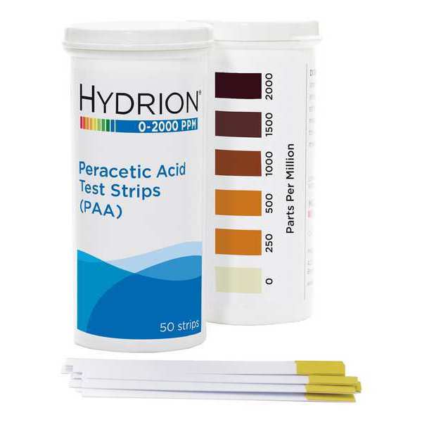 Hydrion Test, 0-2,000 ppm Peracetic Acid, PK300 PAA-2000