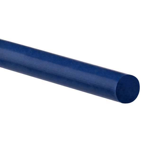 Zoro Select Silicone Round Cord, 5mm D, 100'L, 70A, Blue ZUSA-RC-1619