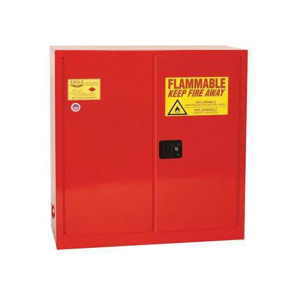 Eagle Flammables Safety Cabinet, Red PI3010X