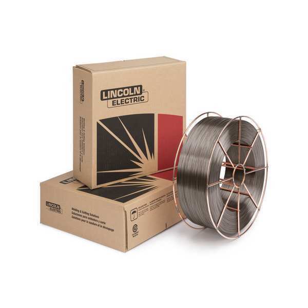 Lincoln Electric Metal-Cored Wire, Steel Spool, 0.045" Dia ED030392
