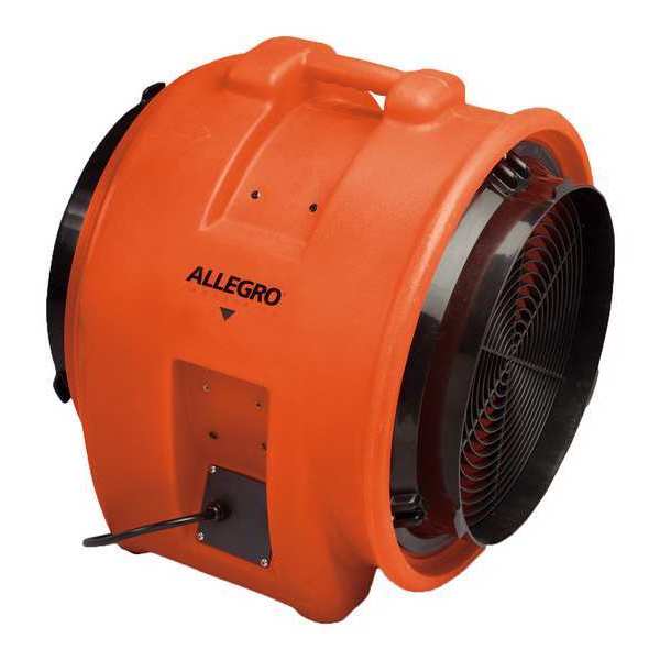 Allegro Industries Confined Space Blower, Orange, 21" W 9539-16EX
