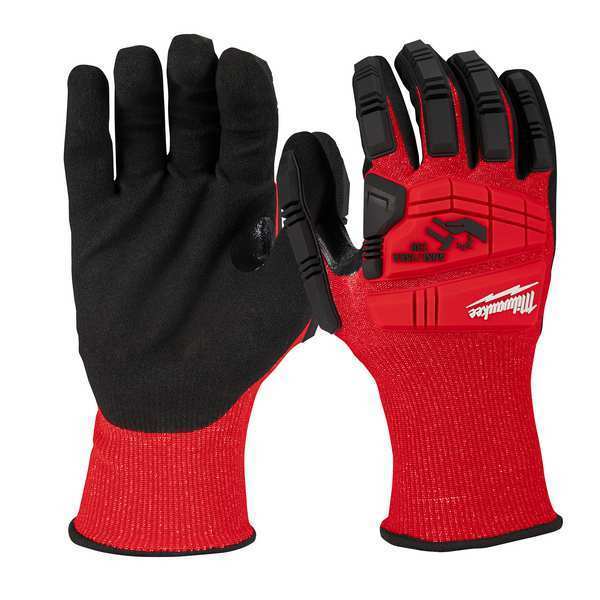 Milwaukee Tool Work Gloves, Style Knit, 8 M 48-22-8971