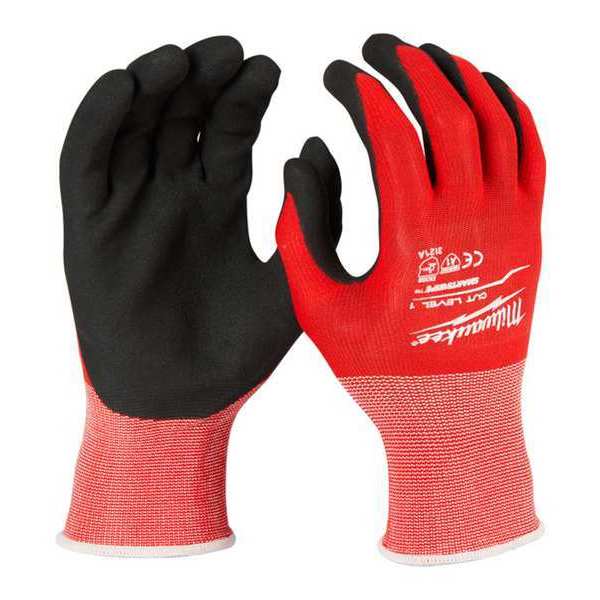 Milwaukee Tool Level 1 Cut Resistant Nitrile Dipped Gloves - Small 48-22-8900B