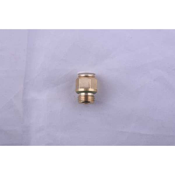 Aignep Usa Push-to-Connect, Threaded Push to Connect Fitting, Brass, Black 59030-6-1/4