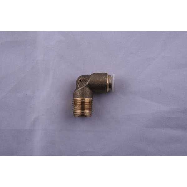 Aignep Usa Push-to-Connect, Threaded Push to Connect Fitting, Brass, Black 59100-6-1/8