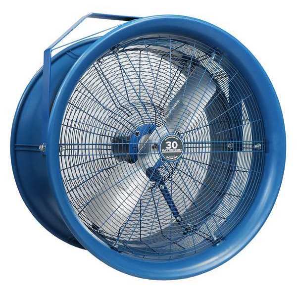 Patterson High-Velocity Industrial Fan 30 in Non-Oscillating, 277V AC, 12,000 cfm HIP30C-CS