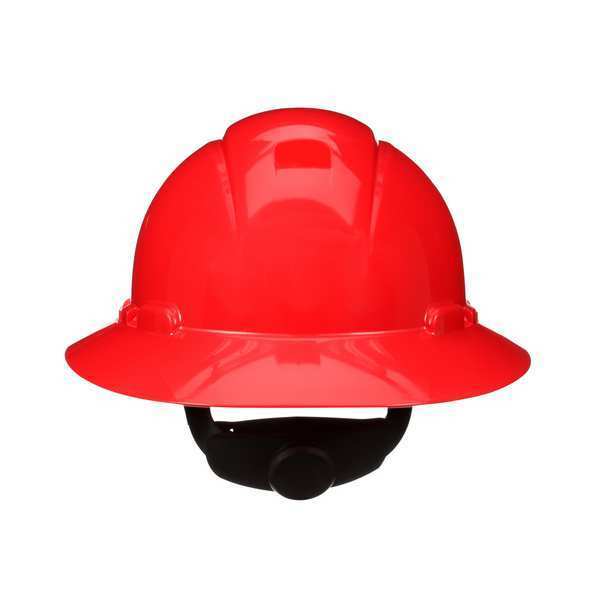 3M SecureFit, Full Brim Hard Hat, Type 1, Class E, Type 1, Class G, Ratchet (4-Point), Red H-805SFR-UV