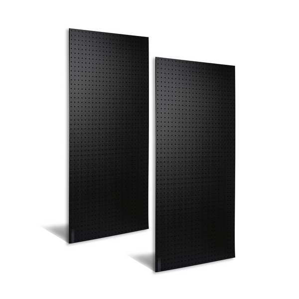 Triton Products (2) 24 In. W x 48 In. H x 1/4 In. D Black ABS Textured Pegboards with 1/4 In. Hole Size DB-2BK