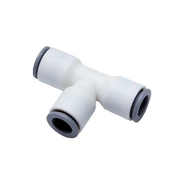 Parker Push-to-Connect Fractional Plastic Push-to-Connect Fitting, Polymer, White 6304 04 00WP2