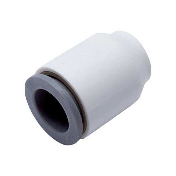 Parker Push-to-Connect Metric Plastic Push-to-Connect Fitting, Polymer, White 6351 06 00WP2