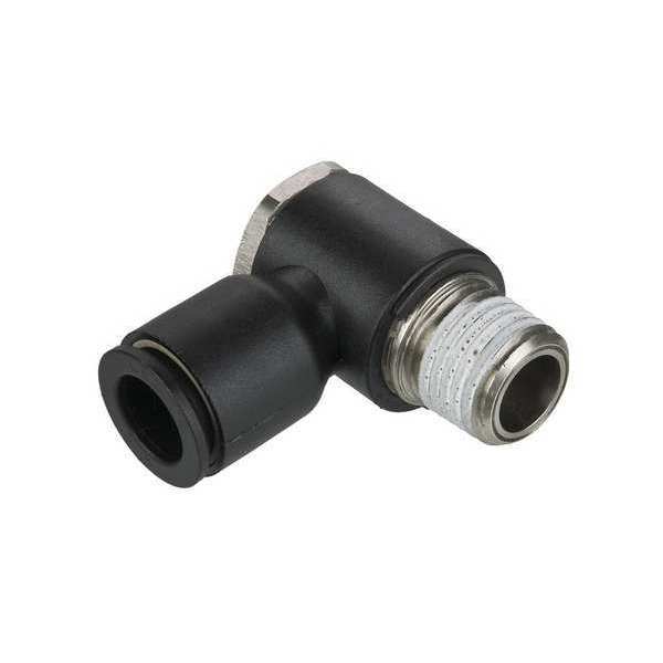 Legris Fractional Push-to-Connect Fitting, Nylon, Black 3018 04 11